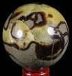 Polished Septarian Sphere - Madagascar #60526-1